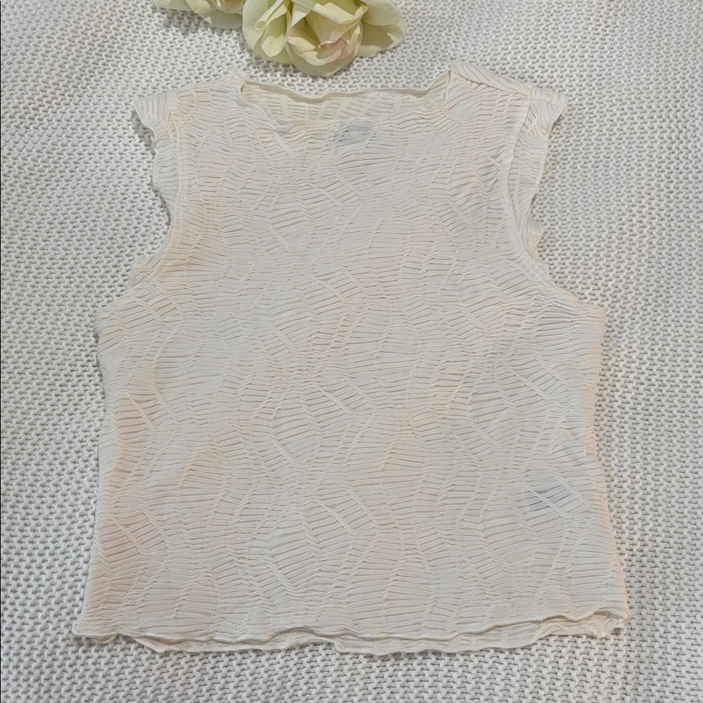 Future Collective Cream Lace Women's Top